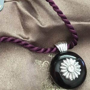 Angelique de Paris purple round pendant necklace